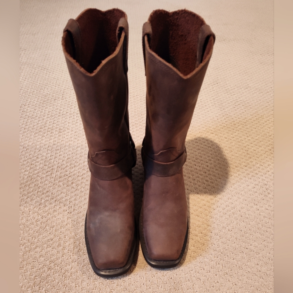 Dingo Harness Boots Gaucho Nutty Mule Leather DI19074 Men's 11